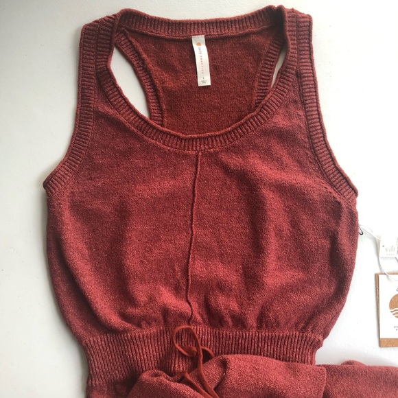 Anthro Daily Practice Sweater Knit Jumpsuit S M - Picture 9 of 14